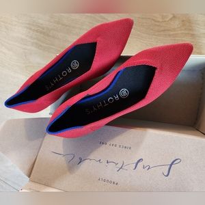 Rothy’s The Point Chili Red Flat Shoes Size 6 (5.5)